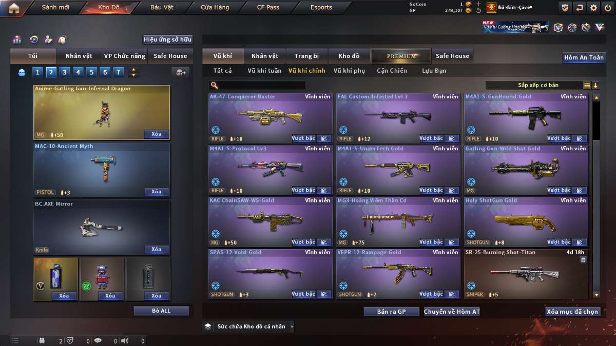 shop acc cf uy tin gia re